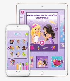A Composite Image Displaying The Lego Friends Art Maker - Android Application Package, HD Png Download, Free Download