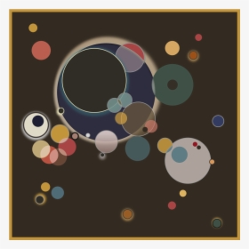 Sketch For Several Circles By Wassily Kandinsky Mimic - Circle, HD Png Download, Free Download