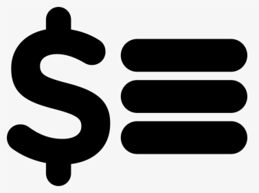Dollar Sign And Three Lines - Financial Lines Icon, HD Png Download, Free Download
