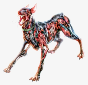 #zombie #dog #steampunkangel - Resident Evil 1 Zombie Dog, HD Png Download, Free Download