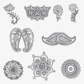 Henna Patterns On Paper Easy, HD Png Download, Free Download