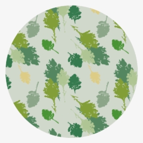 Leaves Pattern Round Coaster "  Class= - Circle, HD Png Download, Free Download