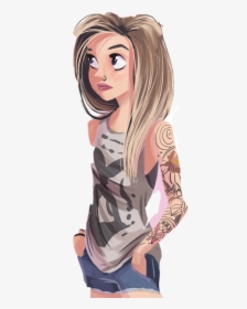 Cartoon Girls With Tattoos, HD Png Download, Free Download