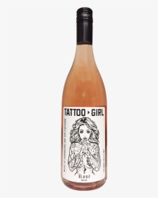Tattoo Girl Rose Wine, HD Png Download, Free Download
