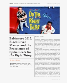Spike Lee Do The Right Thing Poster, HD Png Download, Free Download