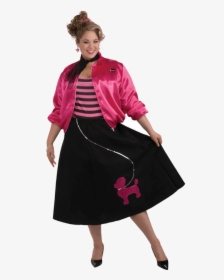 1950s Poodle Skirt Clothing Sizes Costume - Plus Size Costume For Moms, HD Png Download, Free Download
