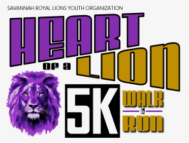 Heart Of A Lion 5k Walk & Run - Masai Lion, HD Png Download, Free Download