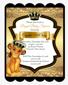 Lion King Prince Invitation, HD Png Download, Free Download