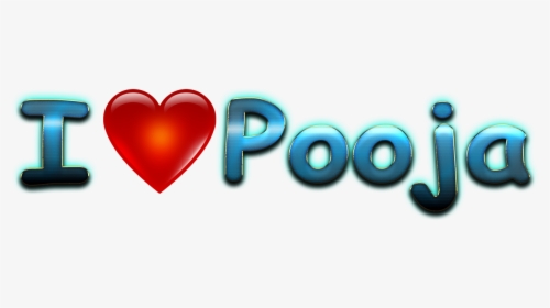 Pooja Love Name Heart Design Png - Love You Gagan Name, Transparent Png, Free Download