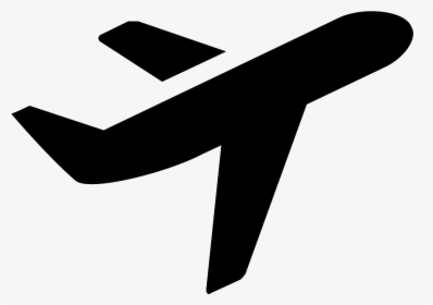 Airplane Clipart Black And White Icon - Transparent Background Aircraft Icon, HD Png Download, Free Download