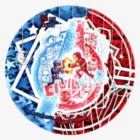 Icon Civil War Captain America & Ironman  "he"s My - Circle, HD Png Download, Free Download
