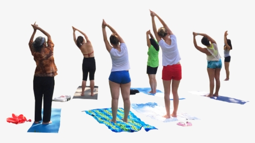 People Doing Yoga Cut Out, Hd Png Download , Png Download - Yoga People Png, Transparent Png, Free Download