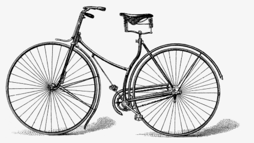 Bicicleta Vintage - Vintage Bike Drawing, HD Png Download, Free Download