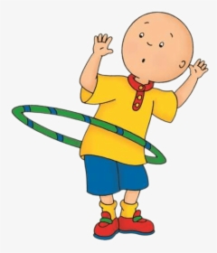 Caillou Playing With The Hula Hoop - Clipart Hula Hoop Png, Transparent Png, Free Download