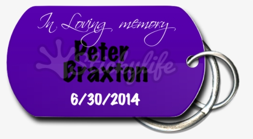 In Loving Memory Key Chain Front - Label, HD Png Download, Free Download