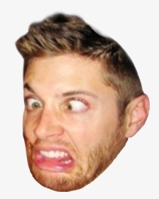 Sticker Supernatural Deanwinchester Funny Funnyface - Dylan O Brien And Jensen Ackles, HD Png Download, Free Download