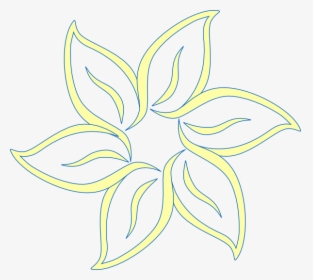 Yellow Blue Flower Clipart - Different Gobo Designs Flower, HD Png Download, Free Download