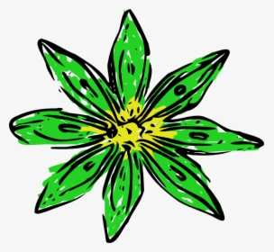 Green Yellow Flower Clipart - Holiday Clipart Transparent Background, HD Png Download, Free Download