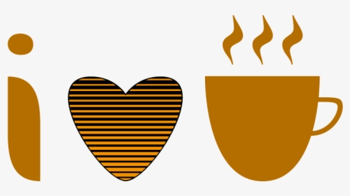 I Heart Coffee Coffee Icon Type Design Lettering - Cup, HD Png Download, Free Download