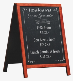 Izakaya Happy Hour Menu - Blackboard, HD Png Download, Free Download