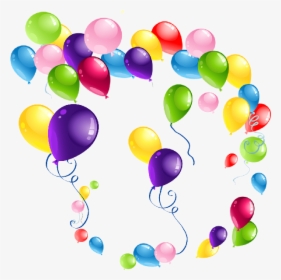 Transparent Party Balloons Clipart - Transparent Background Birthday Balloons Clipart, HD Png Download, Free Download