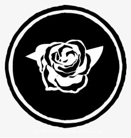 Rose And Sparrow Salon - Black Rose In A Circle, HD Png Download, Free Download