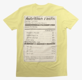 Nutrition Facts Tee - Beyonce Lemonade Nutrition Facts, HD Png Download, Free Download