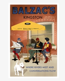 Balzac"s Kingston Café Poster - Kingston Ontarii Vintage Poster, HD Png Download, Free Download
