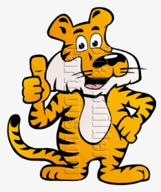 Tiger Standing With Thumb Up - Tiger With Thumb Up, HD Png Download, Free Download