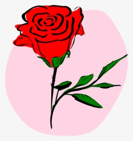Colored Rose Drawing Svg Clip Arts - Rose Clip Art, HD Png Download, Free Download