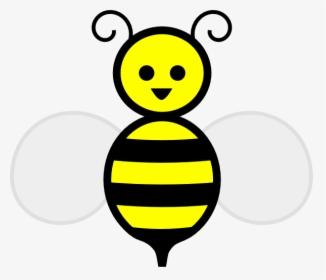 Bumble Bee Template - Cartoon Honey Bee, HD Png Download, Free Download
