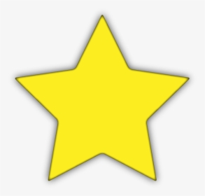 Transparent Yellow Stars Clipart - Star With Black Background, HD Png Download, Free Download