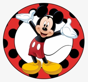 Mickey Mouse Minnie Mouse The Walt Disney Company Cartoon - Mickey Mouse In Circle, HD Png Download, Free Download