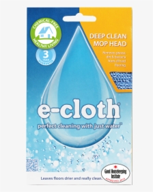 Deep Clean Mop Head Single Pack"  Class= - E Cloth, HD Png Download, Free Download
