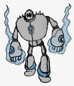 Golem Col - Drawing Robot Cartoon, HD Png Download, Free Download
