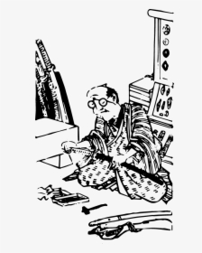 Free Ukiyo E Illustration Of Profession In The Edo - Cartoon, HD Png Download, Free Download