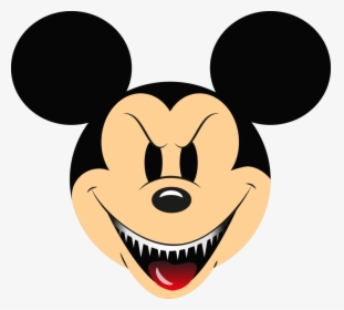 Tooth Clipart Creepy - Transparent Background Mickey Mouse Logo Png, Png Download, Free Download