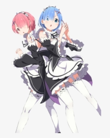 Thumb Image - Re Zero Rem And Ram Render, HD Png Download, Free Download
