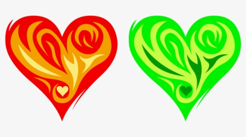 Transparent Green Heart Png - Mlp Flame Heart Cutie Mark, Png Download, Free Download