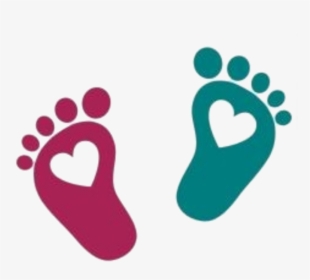 Baby Feet Png , Png Download - Heart Baby Feet Logo, Transparent Png, Free Download