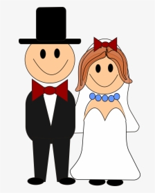 Bride And Groom Graphics Free This Cute - Q And U Wedding Clipart, HD Png Download, Free Download