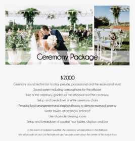 Baywood Weddings Wedding Packages 2020 05 - Wedding Reception, HD Png Download, Free Download