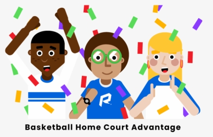 Basketball Home Court Advantage - Cartoon, HD Png Download, Free Download