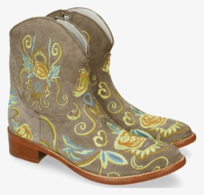Ankle Boots Blanca 1 Lima French Grey Embroidery - Work Boots, HD Png Download, Free Download