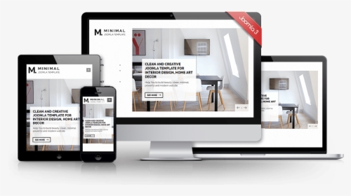 Joomla Template For Interior Design, Furniture Shop, - Free Minimal Template Joomla, HD Png Download, Free Download