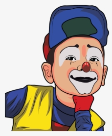 Clown Illustration - Gambar Badut Joker Kartun, HD Png Download, Free Download