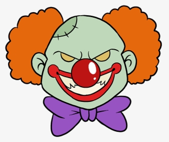 How To Draw Scary Clown - Easy Scary Clown Drawing, HD Png Download, Free Download