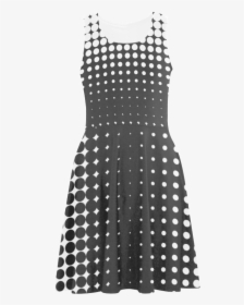 Black And White Halftone Pattern By Artformdesigns - Dress, HD Png Download, Free Download