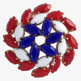 Patriotic Red White Blue Pin - Crystal, HD Png Download, Free Download