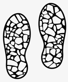 Transparent Shoe Print Outline Clipart - Shoe Print Graphic Design, HD Png Download, Free Download